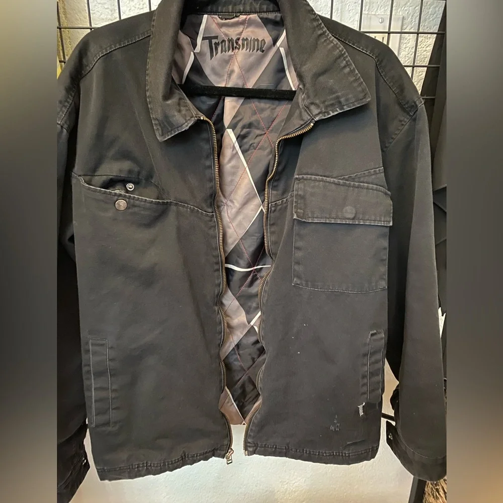 Men's Black Transnine Lightweight Jacket - Picture 3 of 4
